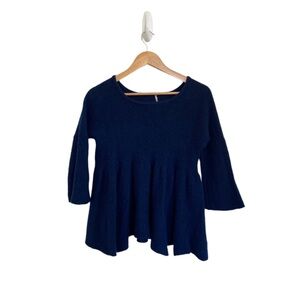 Free People Peplum Pullover Cashmere